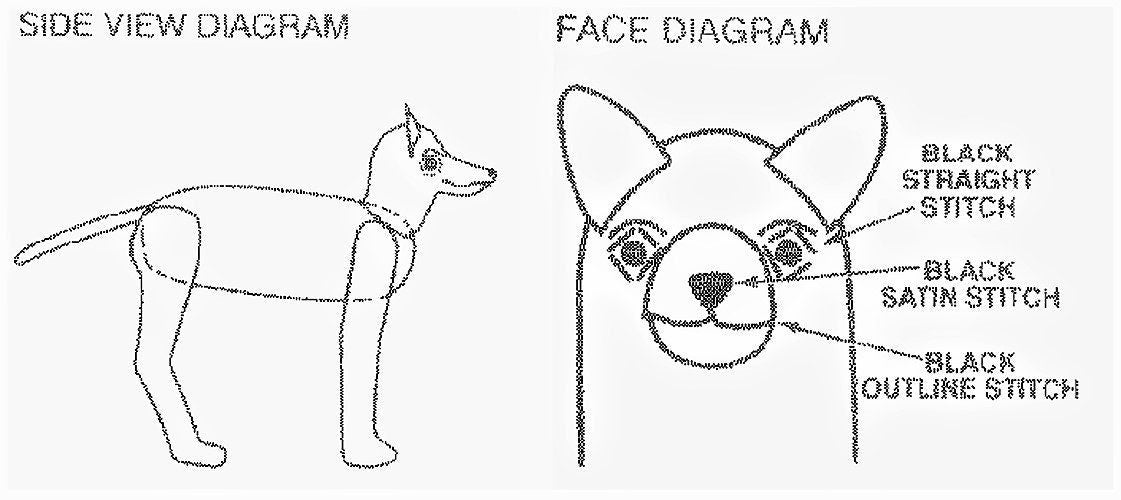 Vintage Crochet Pattern Rough Collie Dog PDF Instant Digital Download Purebred Puppy Amigurumi Plush Stuffed Soft Toy 16" 10 Ply