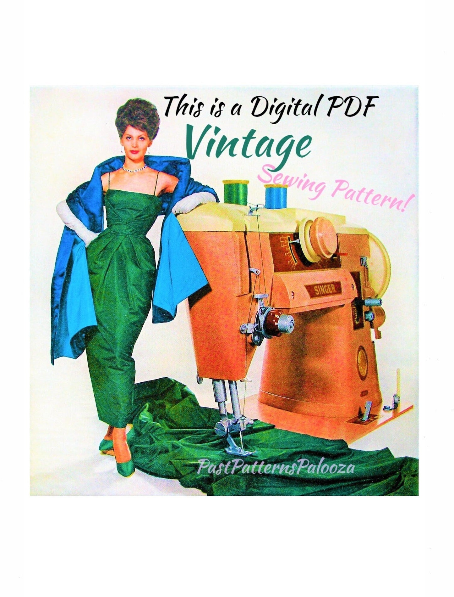 Vintage Sewing Pattern Womens Festive Apron Christmas Plum Pudding Plus Matching Potholder PDF Instant Digital Download Holiday Hostess Set