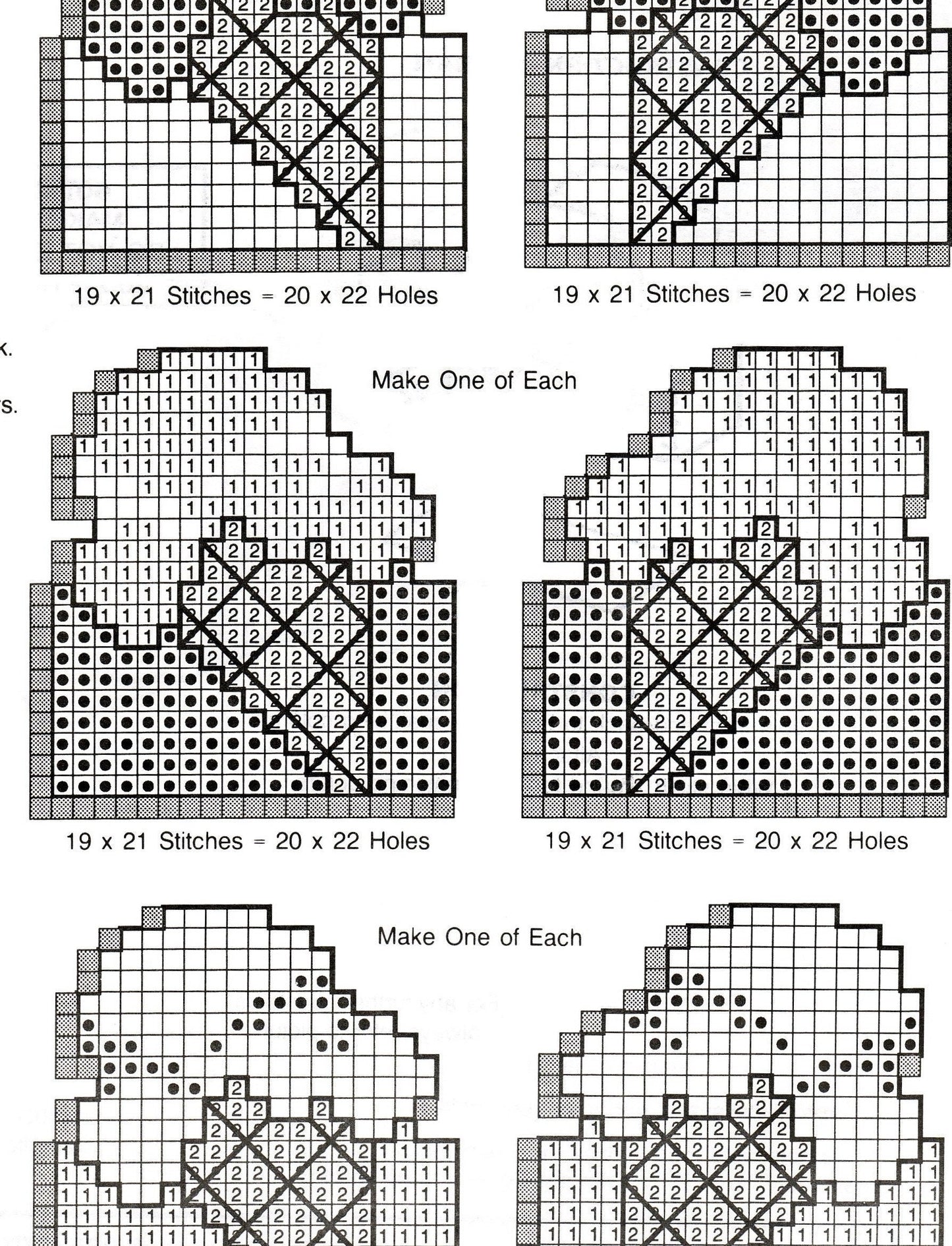 Vintage Plastic Canvas Patterns 3.5" Mini Cupcake and Ice Cream Treat Holder Baskets PDF Instant Digital Download Birthday Party Shower