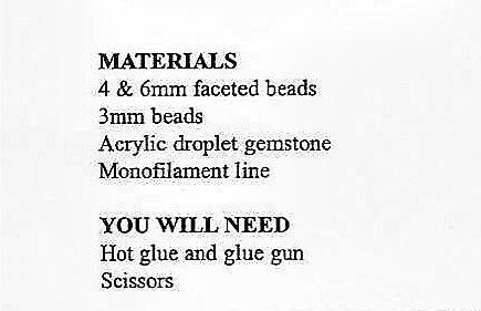 Vintage Christmas Beading Pattern Hanging Beaded Droplet Ornaments PDF Instant Digital Download Holiday Tree Trim Craft