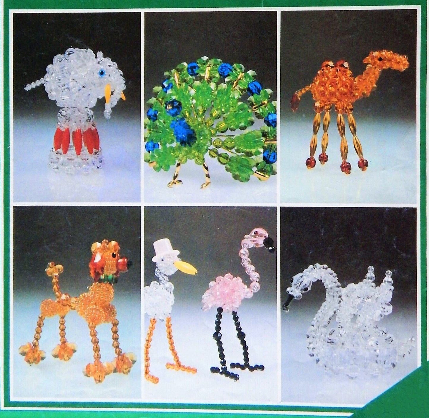 Vintage Beading Pattern Cute Animal Collection 13 Figures PDF Instant Digital Download Zoo Safari Fantasy Pet Bead Craft Figurine Dolls