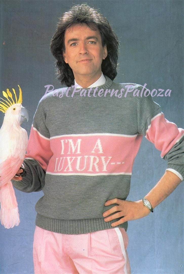 Vintage Knitting Pattern I'm A Luxury Few Can Afford Sweater PDF Instant Digital Download Funny Womens Mens Adult Jumper 4 Ply