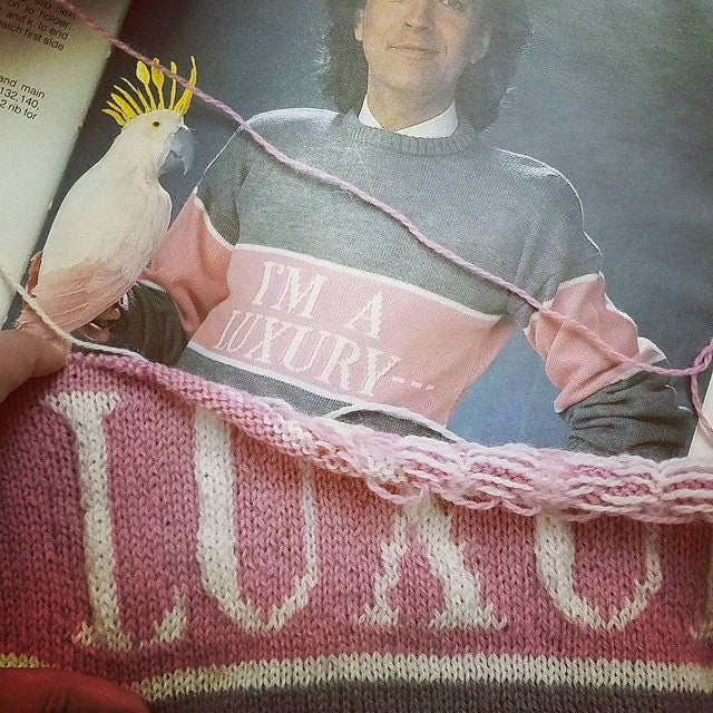 Vintage Knitting Pattern I'm A Luxury Few Can Afford Sweater PDF Instant Digital Download Funny Womens Mens Adult Jumper 4 Ply