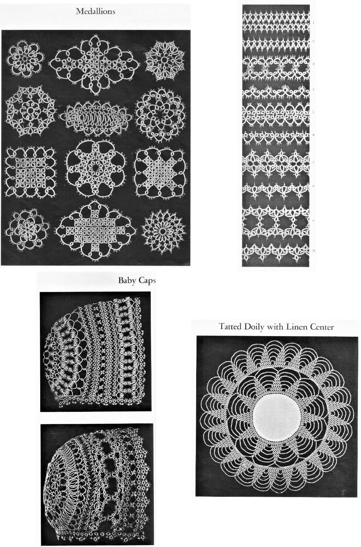 Vintage Anne Orr Tatting Patterns Book No. 48 PDF Instant Digital Download eBook Crochet Cotton Lace Instructions and Projects 1950s