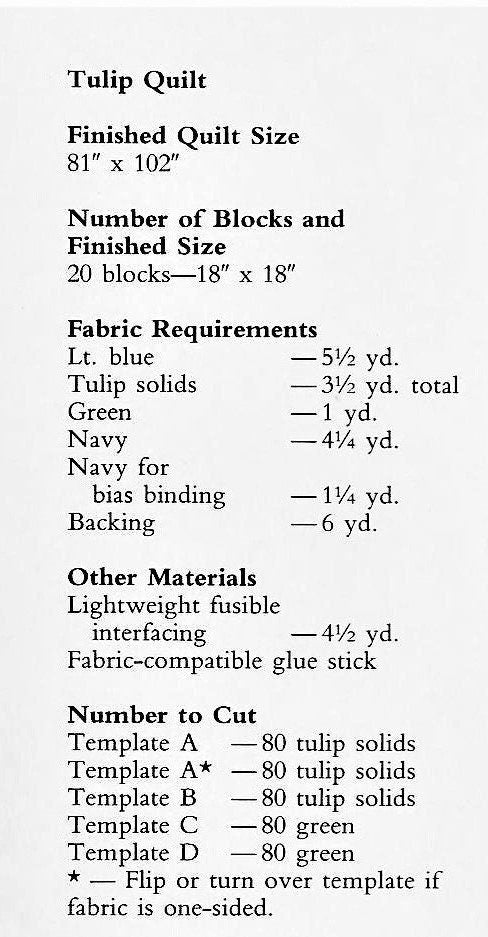 Vintage Sewing Pattern Windmill Tulips Bed Quilt PDF Instant Digital Download Applique Flower Blocks Quilted Bedspread 81 x 102