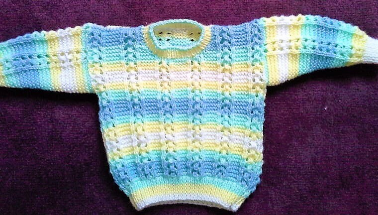 Vintage Knitting Pattern Baby Toddlers Children Garter Stitch Lace Cable Cardigan Sweaters Jumpers PDF Instant Digital Download 0-9 yrs DK