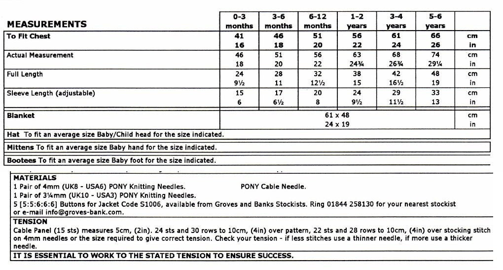 Vintage Knitting Pattern Baby Toddler Cable Knit Aran Cardigan Jacket Hat Mitts Booties Blanket Set PDF Instant Digital Download 0-6 Years