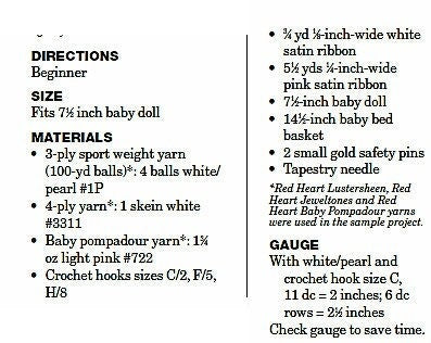 Vintage Crochet Pattern 7" 8" Baby Doll Clothes Layette and Bunting PDF Instant Digital Download Toy Doll Clothes Pajamas 3 Ply