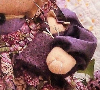 Vintage Sewing Pattern 13" Country Rose Mother Cat & Itty Bitty Kitten Soft Sculpture Dolls PDF Instant Digital Download Soft Toys