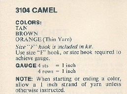 Vintage Crochet Pattern 9" Cute Camel Soft Toy Doll PDF Instant Digital Download Plush Stuffed Animal Amigurumi 4 Ply