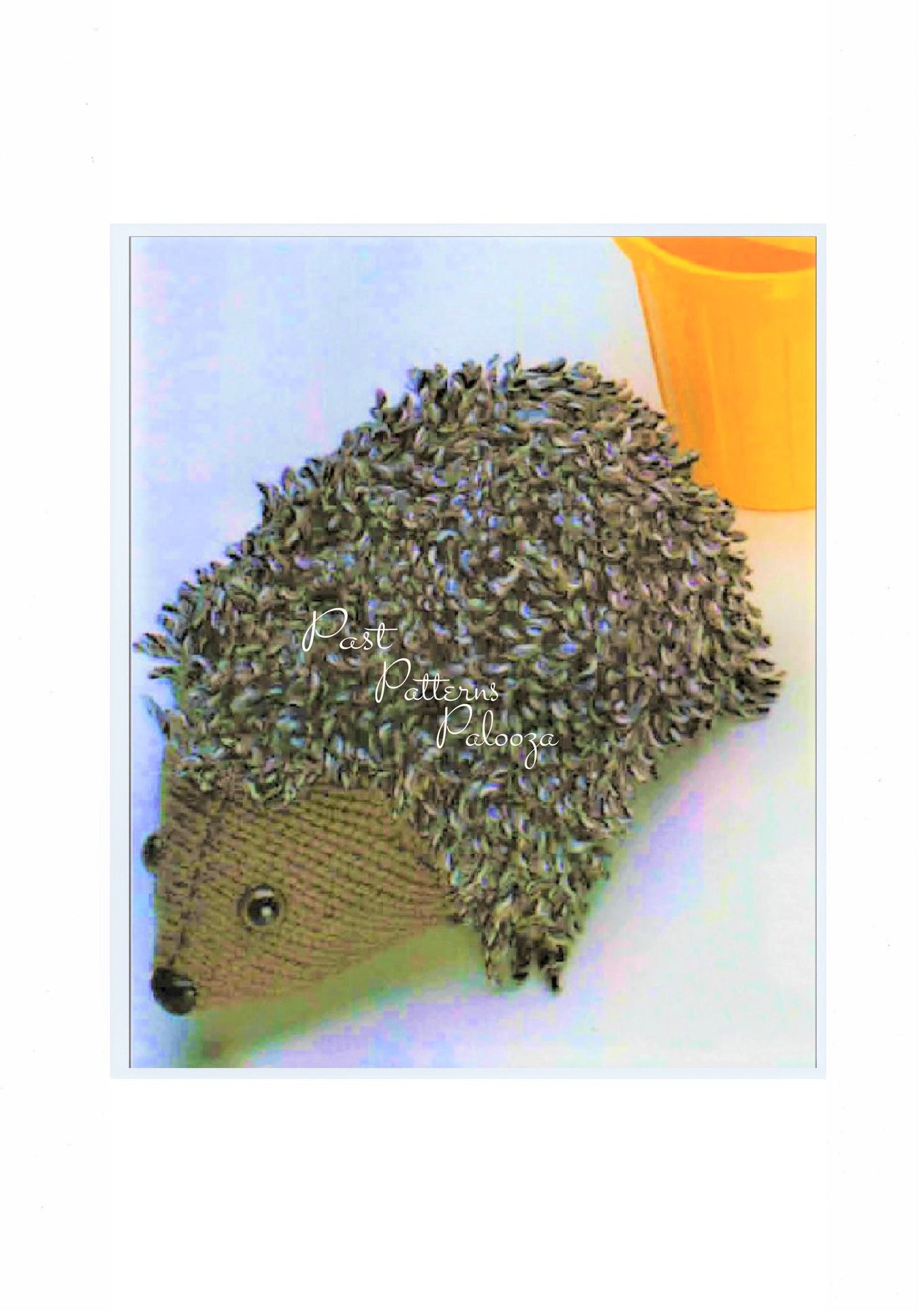 Vintage Knitting Pattern 14" Cute Hedgehog Soft Toy Doll PDF Instant Digital Download Plush Amigurumi Stuffed Animal 12 Ply