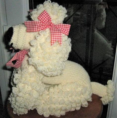 Vintage Knitting Pattern 10" Knit Poodle Toy Dog PDF Instant Digital Download Retro 1950s Stuffed Plush Girl Puppy Amigurumi 3 Ply