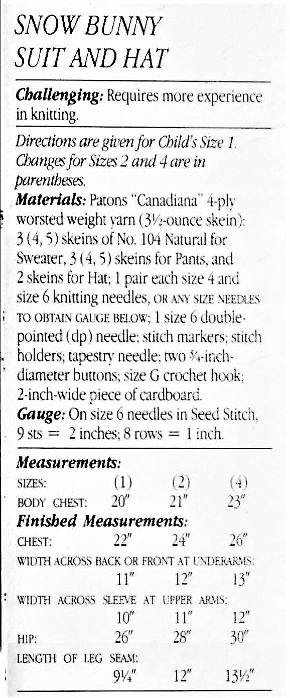 Vintage Knitting Pattern Knit Toddler Childs Snowsuit Set Cable Twist Hat Sweater Seed Stitch Pants PDF Instant Digital Download 1-4 yrs