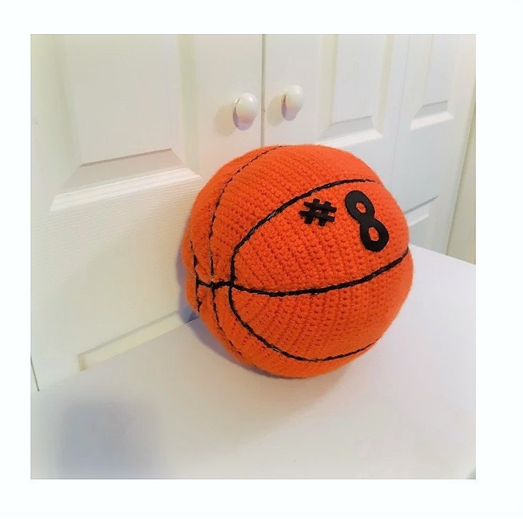Vintage Crochet Pattern Basketball Sports Ball PDF Instant Digital Download BasketBall Amigurumi Soft Pillow or Toy 4 Ply