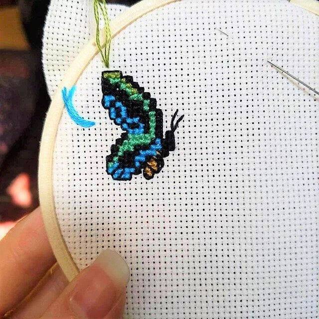 Vintage Cross Stitch Patterns Butterflies Moths Butterfly Motifs PDF Instant Digital Download 60 Embroidery Designs