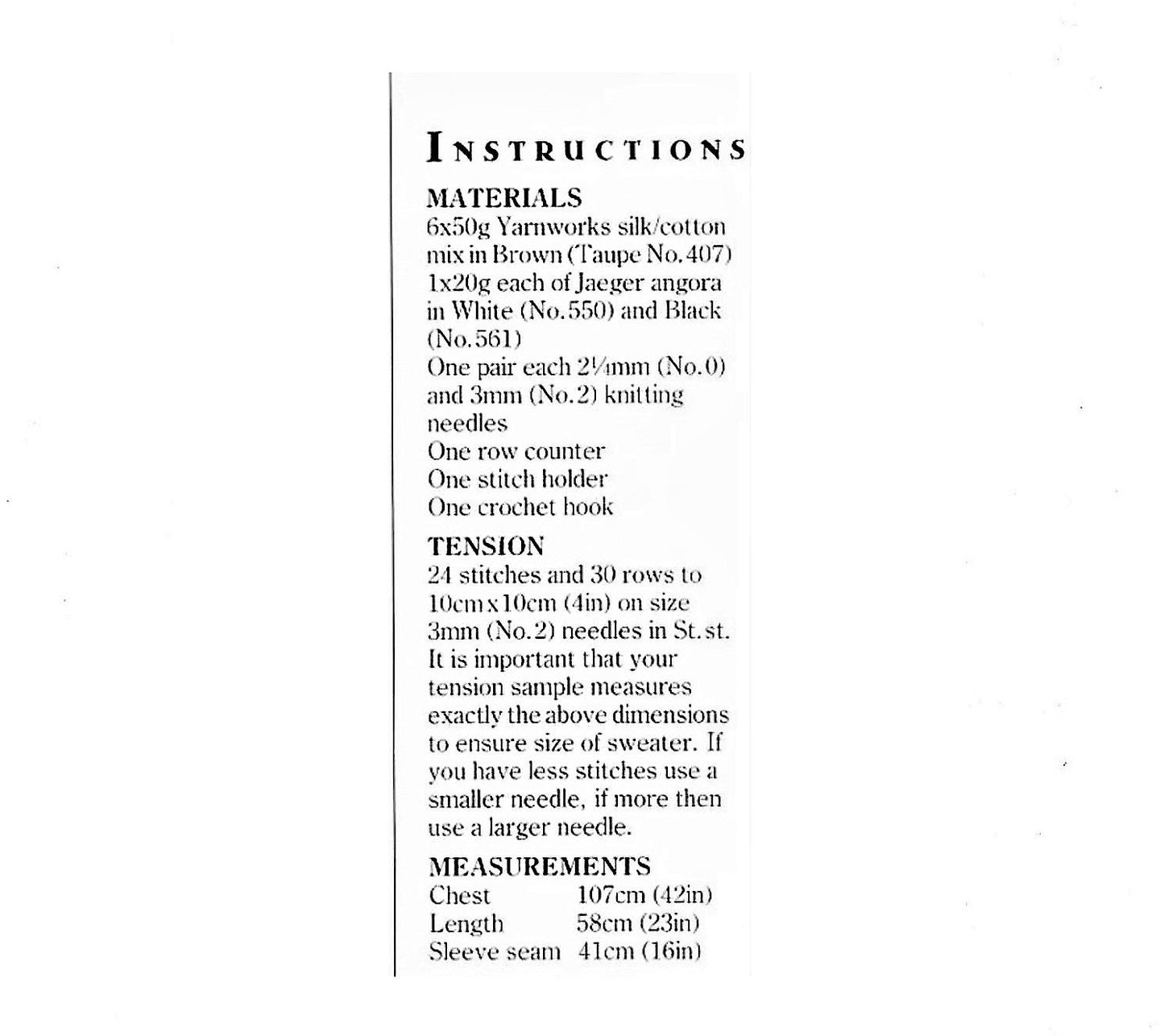 Vintage Knitting Pattern Panda Bear Sweater PDF Instant Digital Download Womens Adult Pullover Animal Jumper 4 Ply