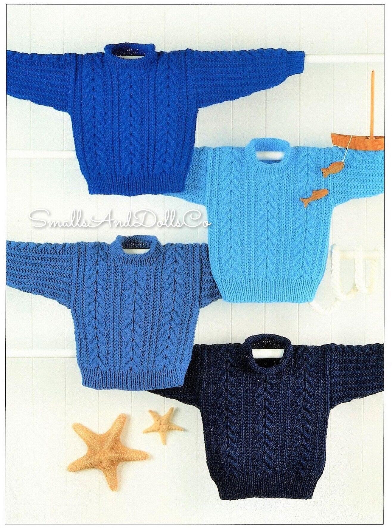 Vintage Knitting Pattern Toddler to Childrens Easy Knit Aran Sweater PDF Instant Digital Download Cabled Pullover 2 - 12 Years 10 Ply