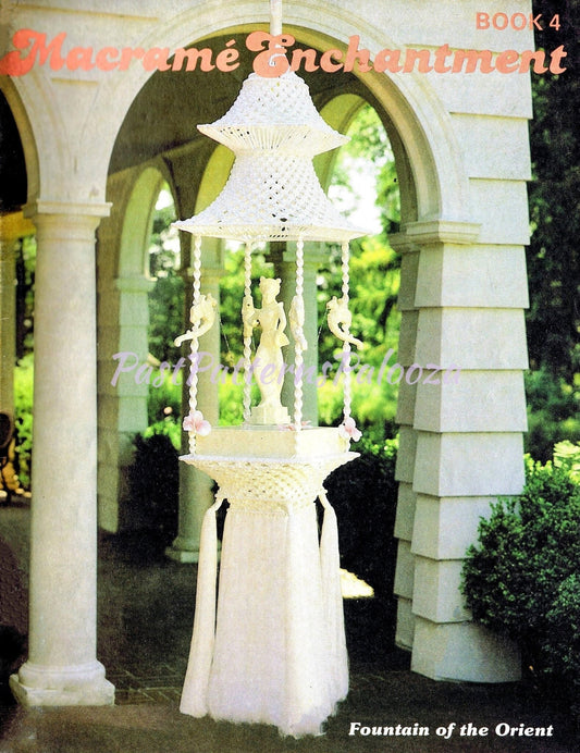 Vintage Macrame Enchantment Book 4 Retro 1970s Macrame Patterns PDF Instant Download All Hanging Pot Plant Holders Tables Purses Lamps