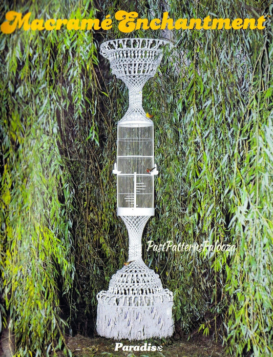 Vintage Macrame Patterns Enchantment Book 1 Retro 1970s Knotting PDF Instant Download All Hanging Pot Plant Holders Tables Owl Purse Belts