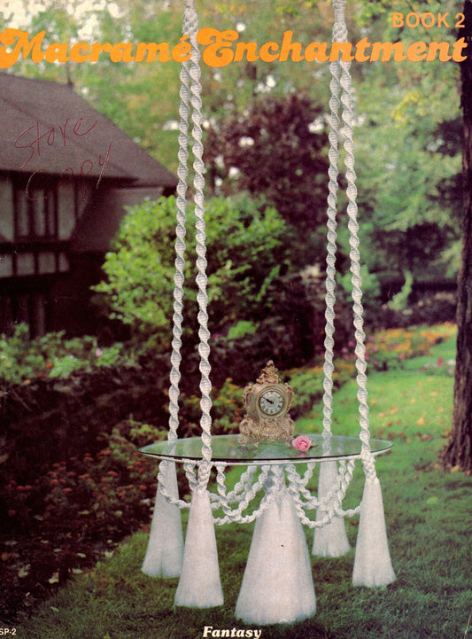 Vintage Macrame Enchantment Book 2 Retro 1970s Macrame Patterns PDF Instant Download Fancy Hanging Tables Plant Hangers Pot Holders Decor