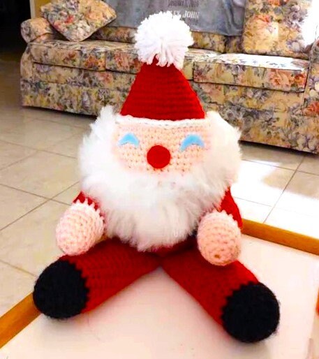 Vintage Christmas Crochet Pattern 14" Cute Santa Claus and Elf Soft Toy Dolls PDF Instant Download Retro Holiday Amigurumi 10 Ply