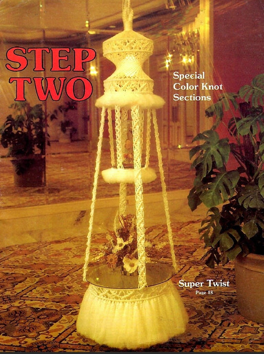 Vintage Macrame Patterns Step Two All Hangings Boho Home Decor PDF Instant Digital Download Retro Wall Hanging Tables Plant Pot Holders