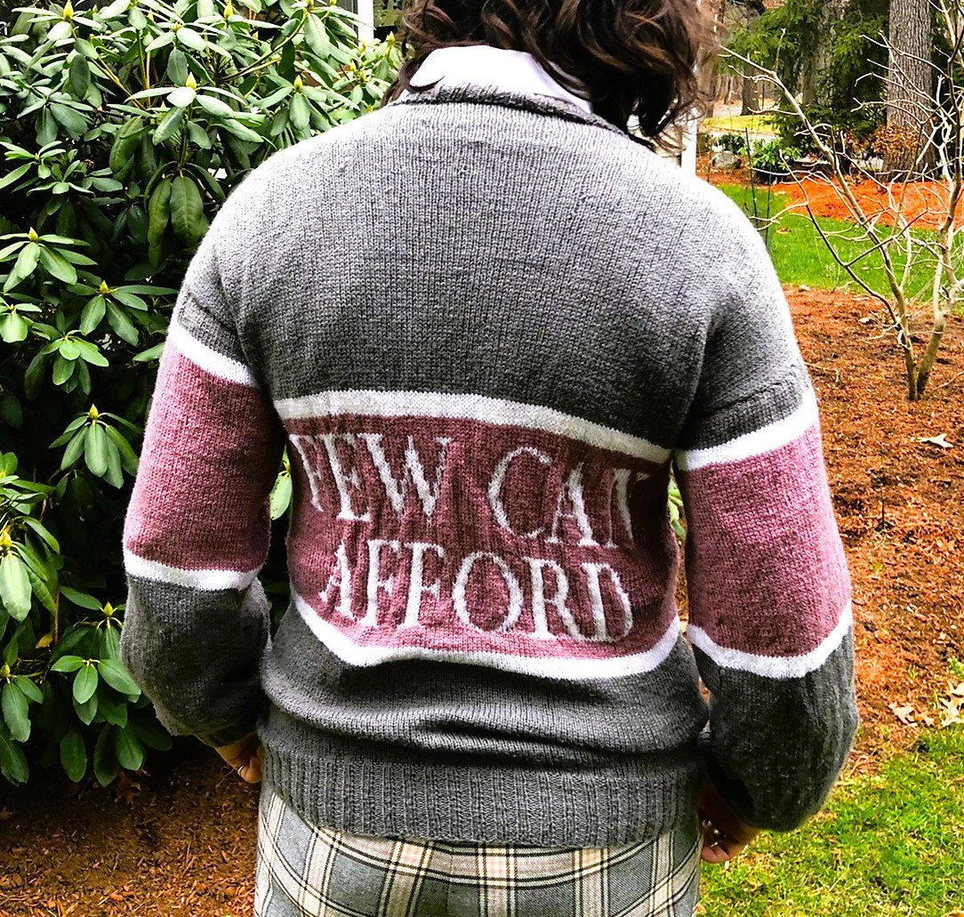 Vintage Knitting Pattern I'm A Luxury Few Can Afford Sweater PDF Instant Digital Download Funny Womens Mens Adult Jumper 4 Ply