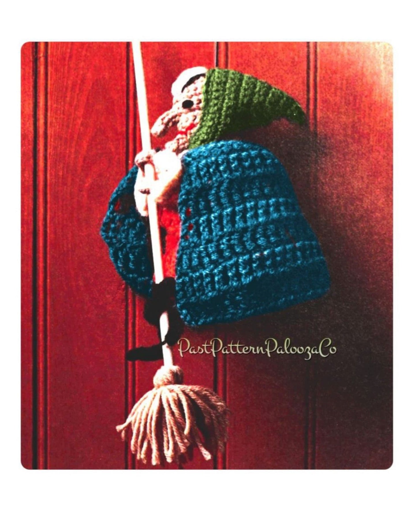 Vintage Crochet Pattern 9" Kitchen Witch Soft Toy Doll or Hanging Ornament PDF Instant Digital Download 10 Ply