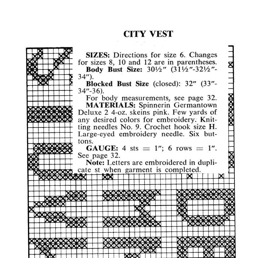 Vintage Knitting Pattern Womens Retro City Name Top Paris London Rome Venice Vest PDF Instant Digital Download 1970s Summer Tank Cardi