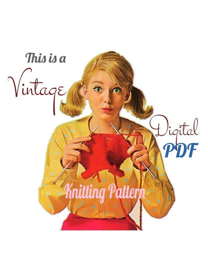 Vintage Knitting Pattern Bunny Family and Their Veggies PDF Instant Digital Download Knitted Mom Dad Baby Rabbits Bunnies Soft Toy Dolls