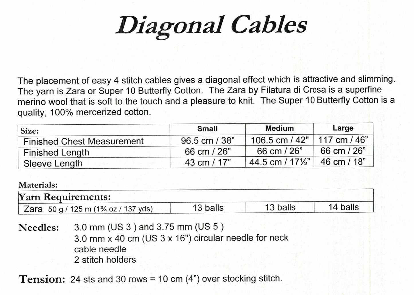 Vintage Knitting Pattern Womens Diagonal V Cables Sweater PDF Instant Digital Download Mock Turtleneck Pullover Jumper DK