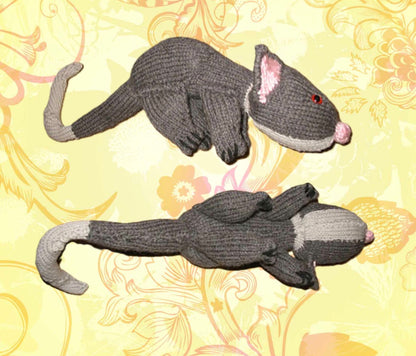 Vintage Knitting Pattern 12" Australian Possum Soft Plush Toy PDF Instant Digital Download Australia Animal Amigurumi Doll DK
