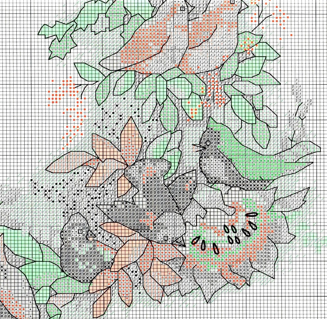 Vintage Cross Stitch Pattern 16" Heirloom Winter Forest Birds Christmas Stocking PDF Instant Digital Download Partridge Cardinal Blue Jay