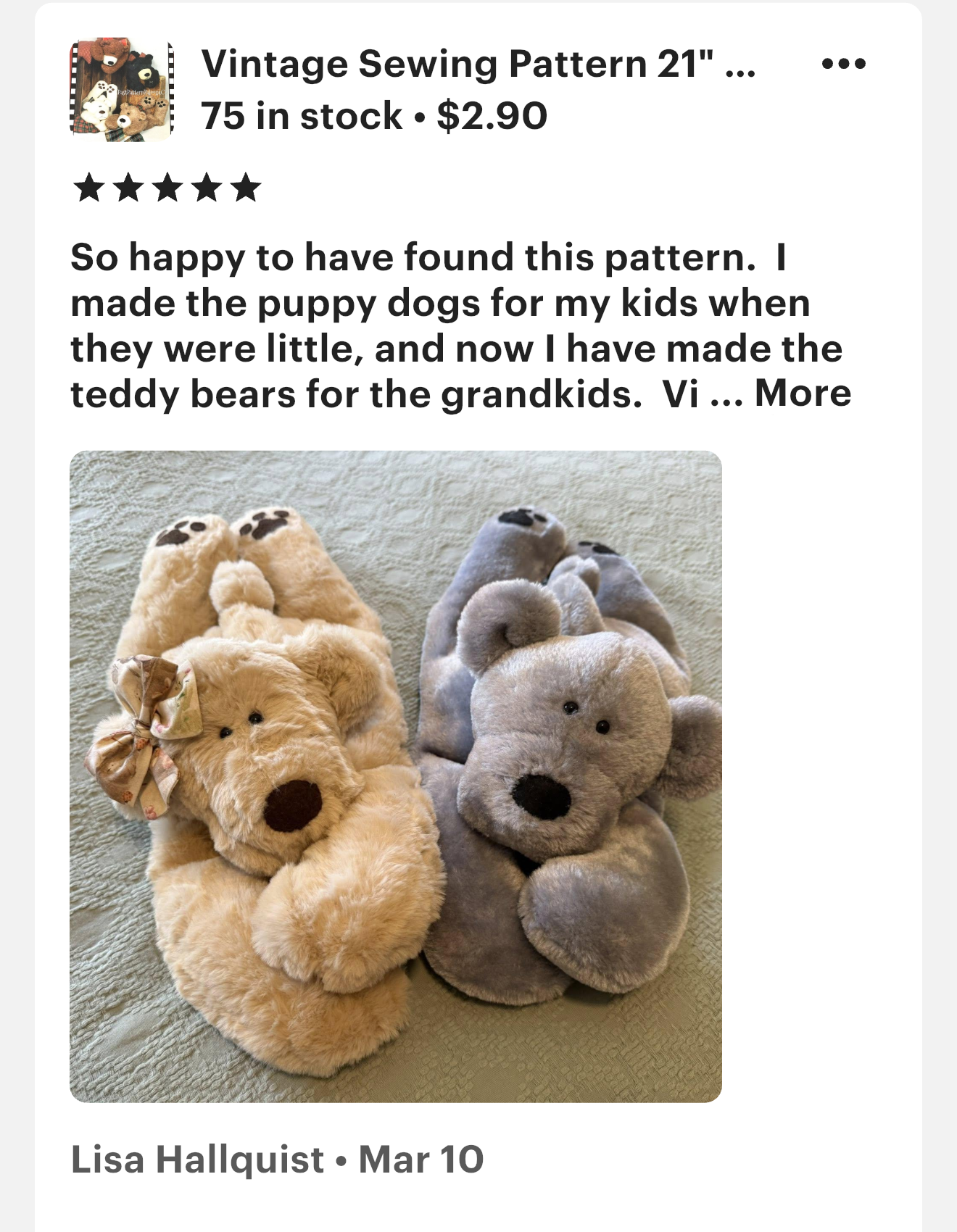 Vintage Sewing Pattern 21" Wheat Bag Teddy Bears Hot Cold Compress PDF Instant Digital Download Felt or Faux Fur Fabric