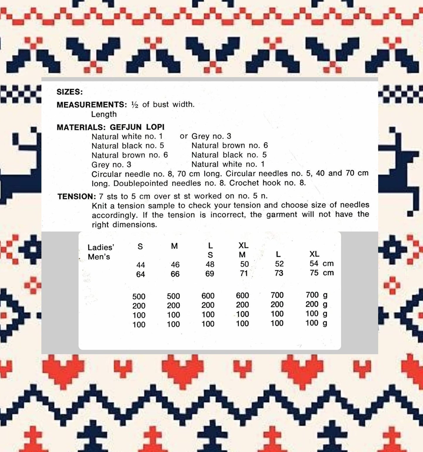 Vintage Knitting Pattern Nordic Jacquard Sweaters Icelandic Lopi Wool Pullover & Cardigan PDF Instant Digital Download Adults His Hers