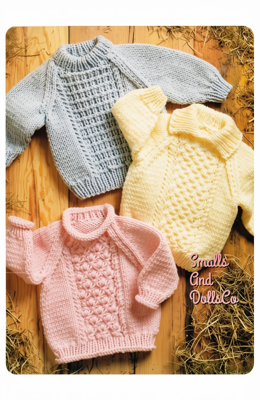 Vintage Knitting Pattern Baby to Child Paneled Sweaters Pullover Jumpers PDF Instant Digital Download 9m - 8 yrs Chunky 12 Ply