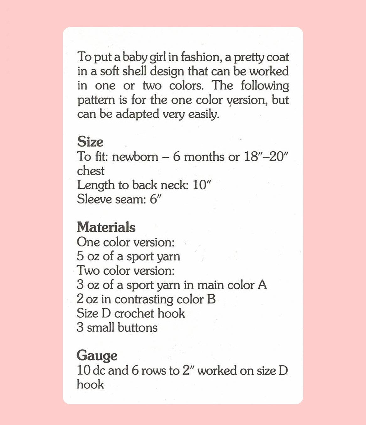 Vintage Crochet Pattern Baby Girl Striped Shell Stitch Matinee Coat Jacket PDF Instant Digital Download Flared Cardi Dress 0-6m months 5 Ply