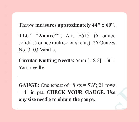 Vintage Knitting Pattern Bear Claw Throw Afghan PDF Instant Digital Download 44x60 10 Ply