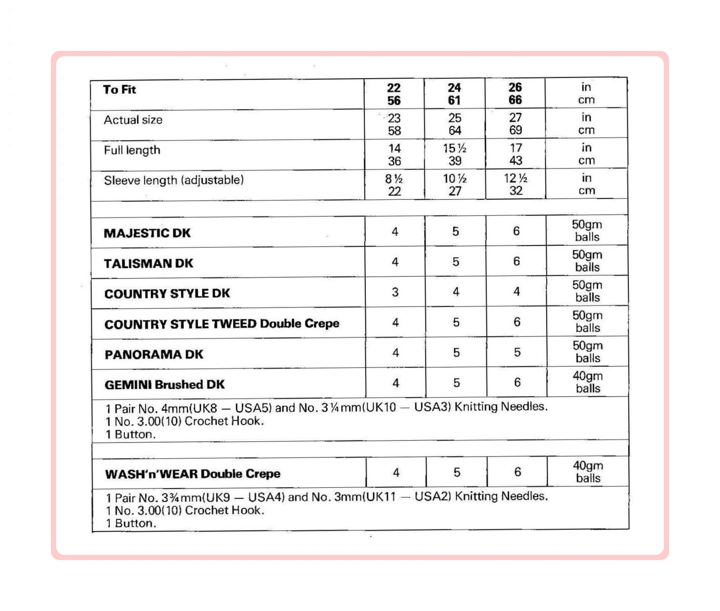 Vintage Knitting Pattern Girls Pretty Collared Top PDF Instant Digital Download Girly Long Sleeved Dressy Sweater Blouse 2 - 6 Yrs DK