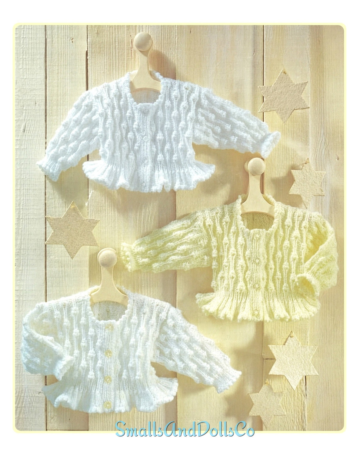 Vintage Knitting Pattern Knit Baby to Big Girl Ruffle Edged Peplum Cardigan Sweater Jacket PDF Instant Digital Download 0-8 yrs DK 8 Ply
