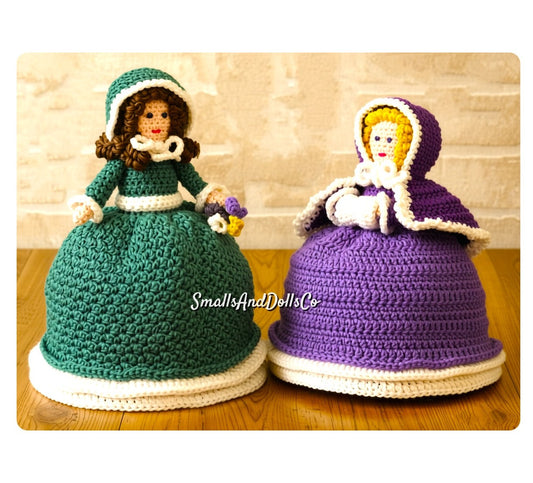 Vintage Crochet Pattern Topsy Turvy Turvey Doll PDF Instant Digital Download Seasons Summer to Winter Amigurumi Dolls 10" 4 Ply