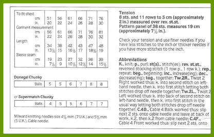 Vintage Knitting Pattern Toddler to Child Fisherman Sweater Chunky Cabled Pullover Jumper PDF Instant Digital Download 12 Ply 18m - 10 yrs