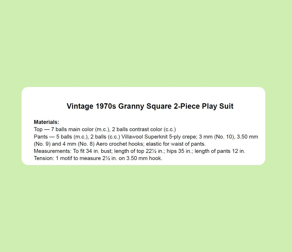 Vintage Crochet Pattern Womens Granny Square 2 Piece Play Suit Daisy Flowers Summer Peplum Top Shorts Set PDF Instant Digital Download