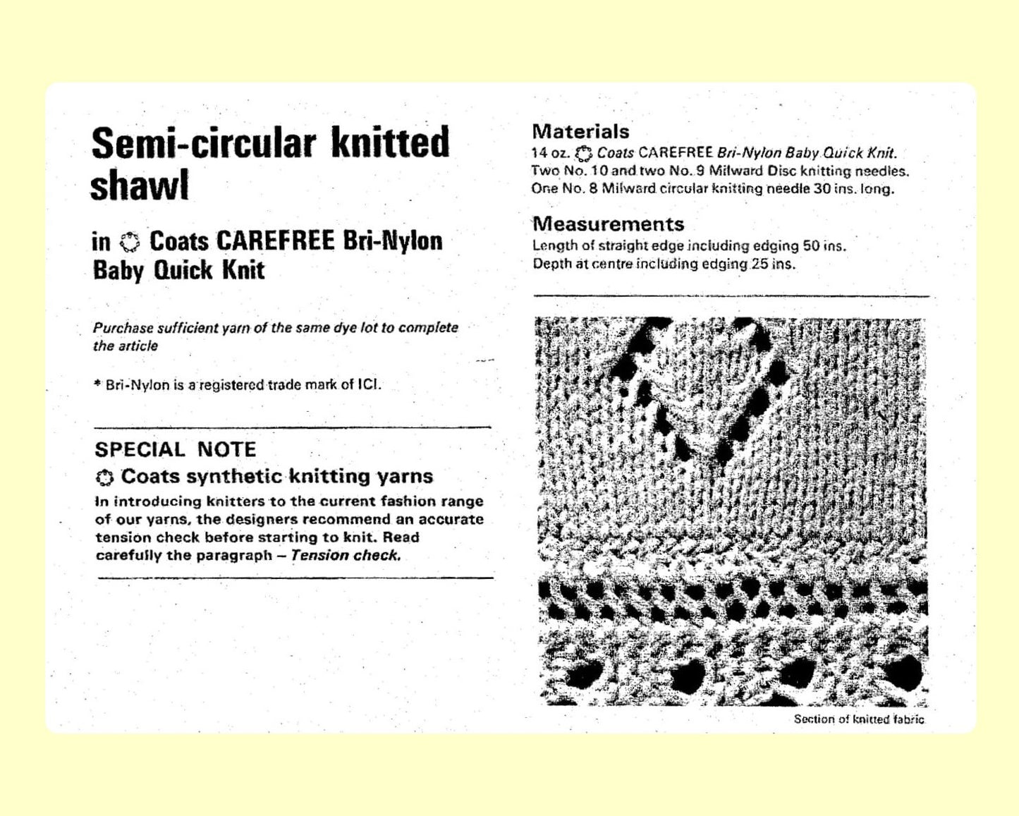 Vintage Knitting Pattern Semi-Circular Baby Shawl Warm Blanket PDF Instant Digital Download Heirloom Christening DK