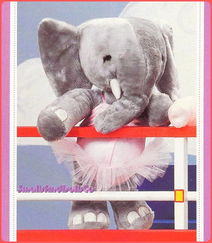 Vintage Sewing Pattern 20" Ballerina Elephant with Tutu Soft Sculpture Fabric Doll PDF Instant Digital Download Cute Girl Ellie Stuffed Toy