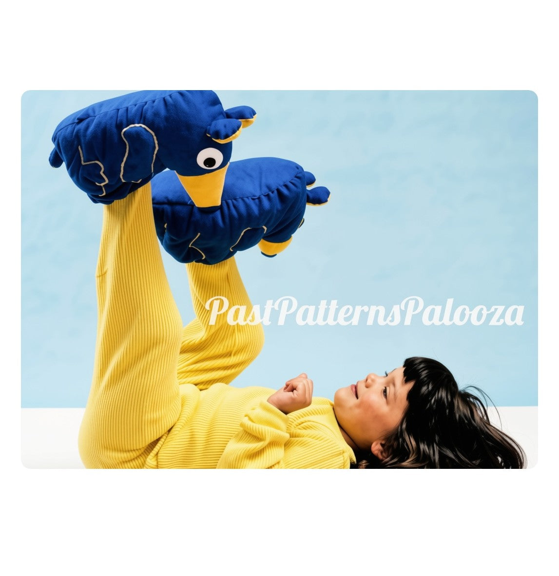 Vintage Sewing Pattern Animal Slippers Puffy Quilted Foot Cozies PDF Instant Digital Download Sewn Novelty Plush Foot Covers Kids to Adults