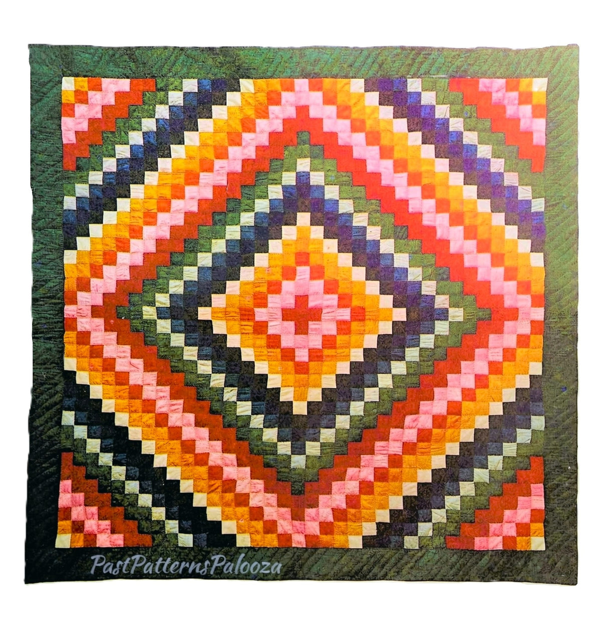 Vintage Sewing Pattern Trip Around The World Quilt Antique 1910 Patchwork PDF Instant Digital Download