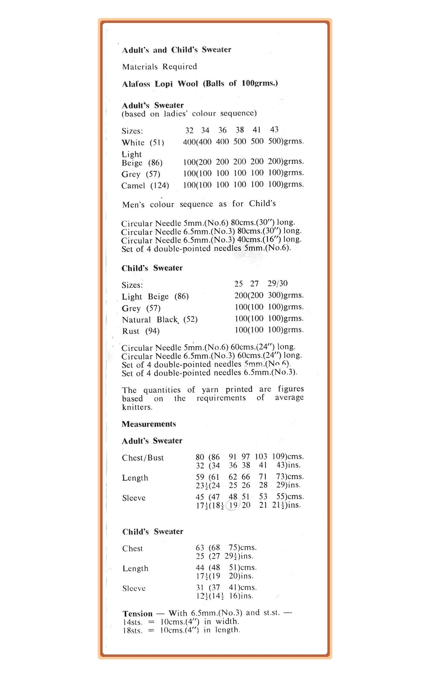 Vintage Knitting Pattern Family Icelandic Sweaters Nordic FairIsle Knit Pullover Jumpers PDF Instant Digital Download Womens Mens Childs