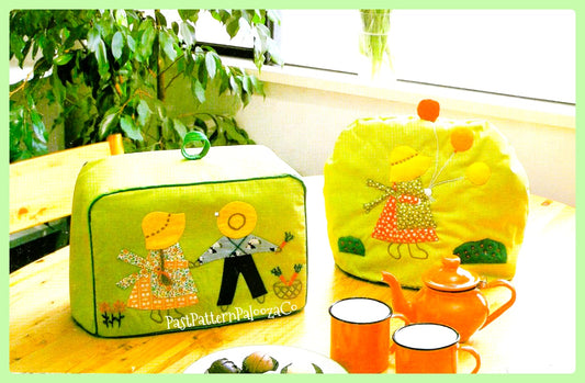 Vintage Sewing Pattern Sunbonnet Sue Overall Sam Kitchen Toaster Cover Tea Cozy Cushions PDF Instant Digital Download