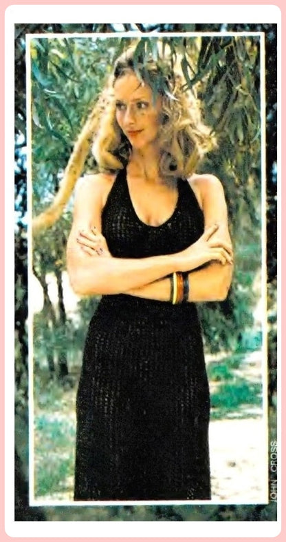 Vintage Crochet Pattern Retro Womens Halter Cami Top & Skirt Set and Halter Maxi Dress PDF Instant Digital Download Two Boho 70s Designs DK